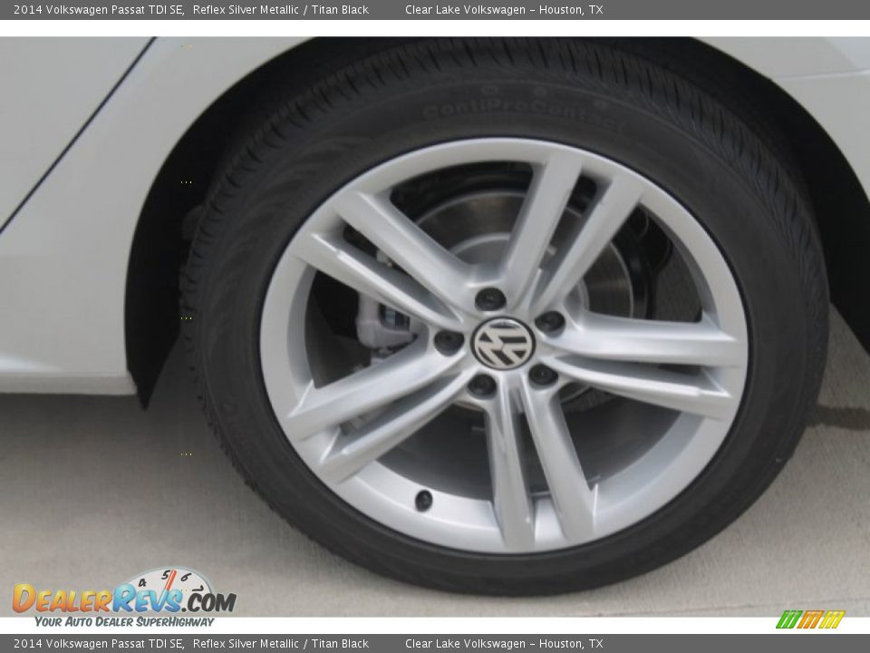 2014 Volkswagen Passat TDI SE Reflex Silver Metallic / Titan Black Photo #5