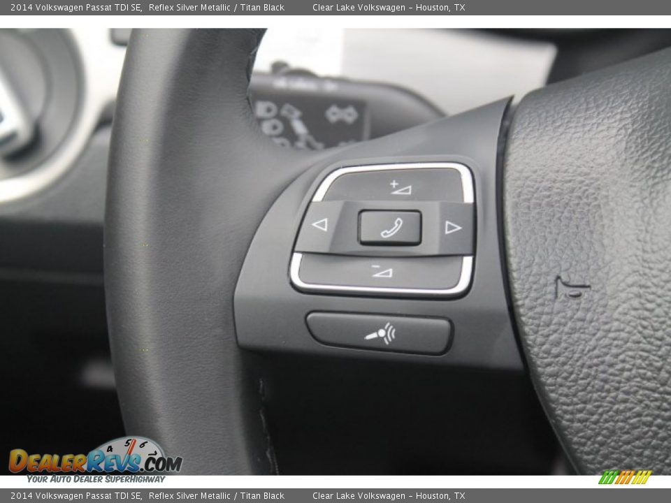 2014 Volkswagen Passat TDI SE Reflex Silver Metallic / Titan Black Photo #23