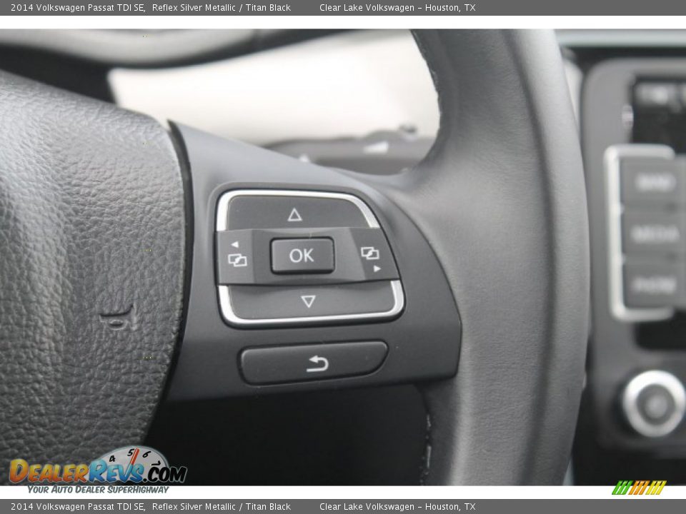 2014 Volkswagen Passat TDI SE Reflex Silver Metallic / Titan Black Photo #24