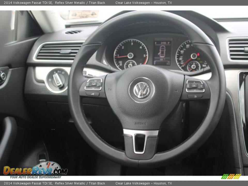 2014 Volkswagen Passat TDI SE Reflex Silver Metallic / Titan Black Photo #30