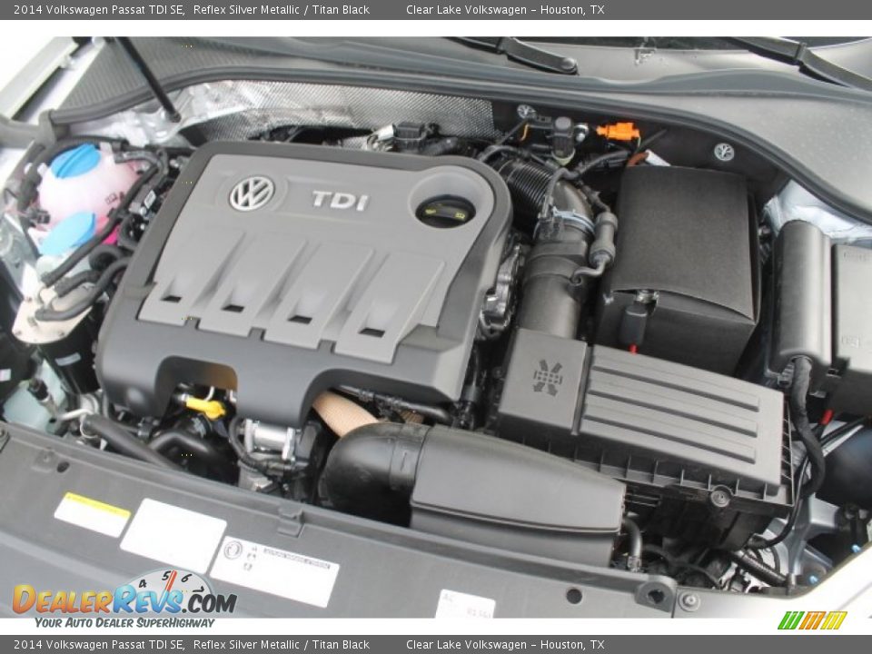 2014 Volkswagen Passat TDI SE Reflex Silver Metallic / Titan Black Photo #34