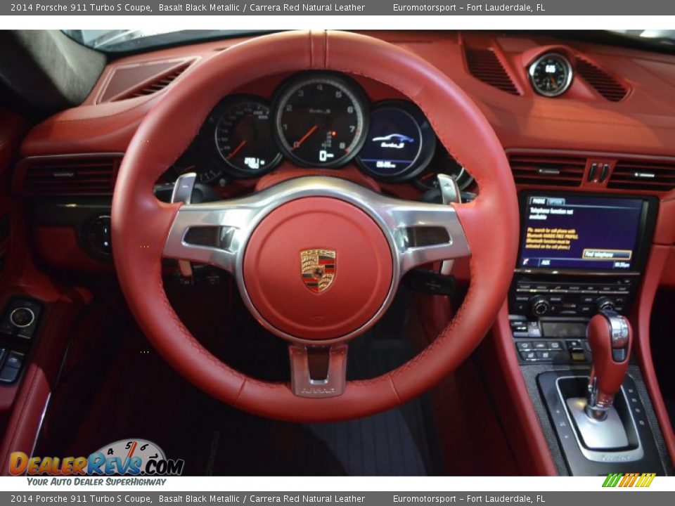 2014 Porsche 911 Turbo S Coupe Steering Wheel Photo #47