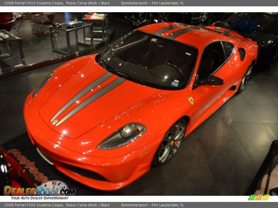 2008 Ferrari F430 Scuderia Coupe Rosso Corsa (Red) / Black Photo #12