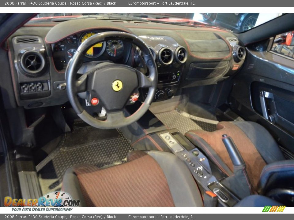 Black Interior - 2008 Ferrari F430 Scuderia Coupe Photo #20