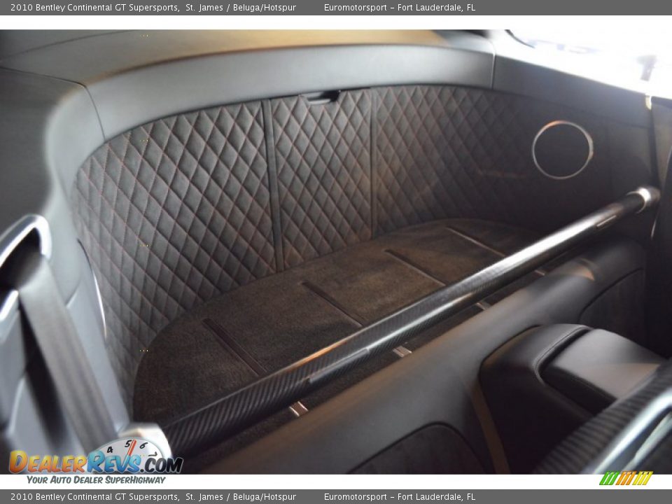 Rear Seat of 2010 Bentley Continental GT Supersports Photo #16