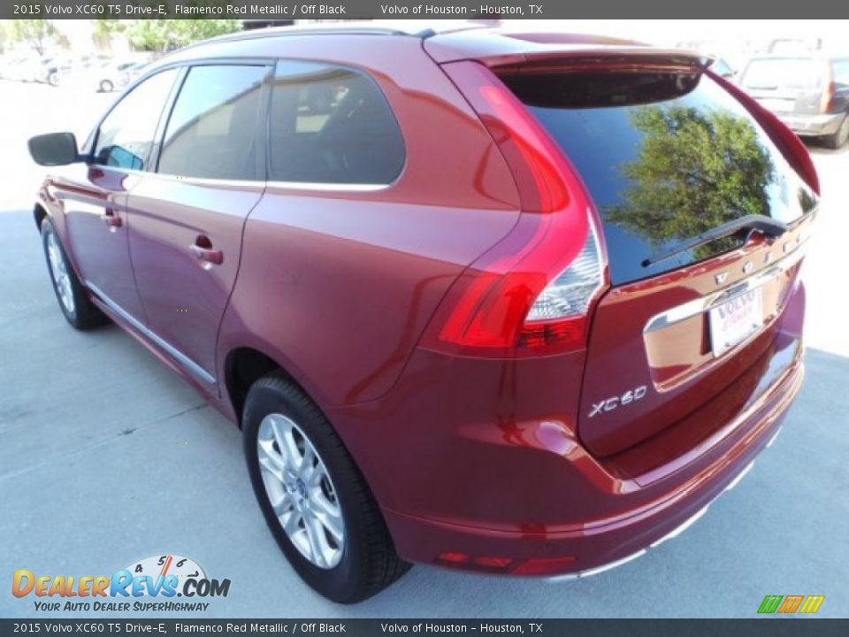 2015 Volvo XC60 T5 Drive-E Flamenco Red Metallic / Off Black Photo #4