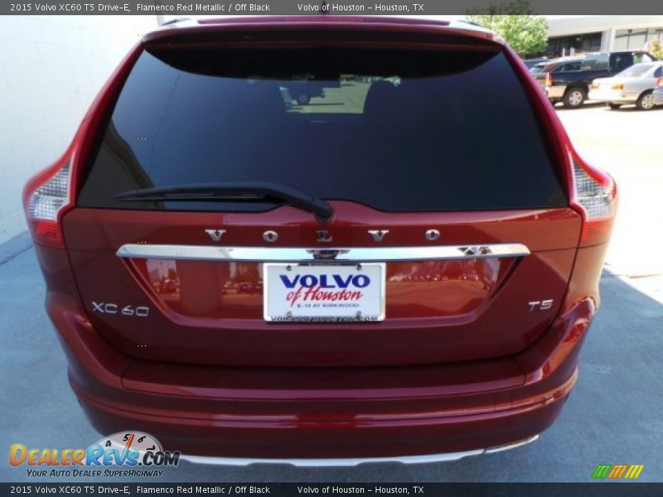 2015 Volvo XC60 T5 Drive-E Flamenco Red Metallic / Off Black Photo #5