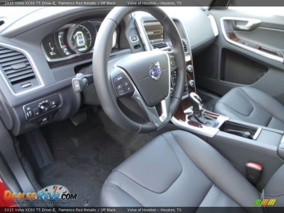 2015 Volvo XC60 T5 Drive-E Flamenco Red Metallic / Off Black Photo #10