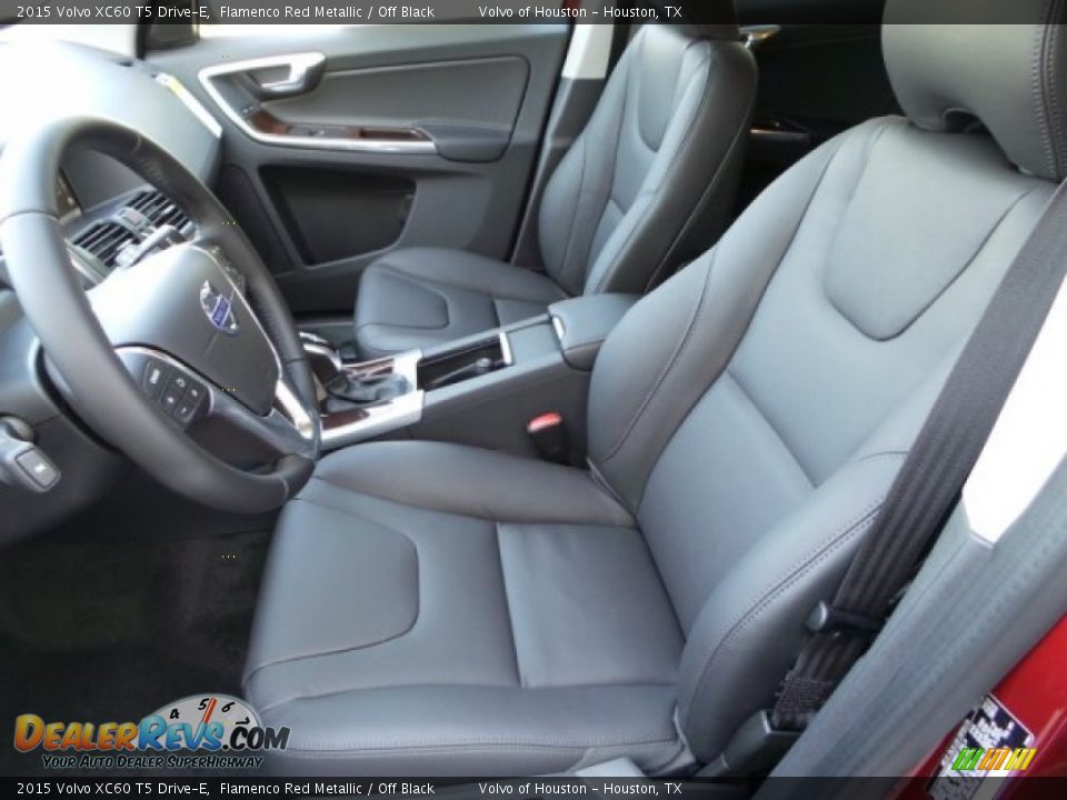 2015 Volvo XC60 T5 Drive-E Flamenco Red Metallic / Off Black Photo #11