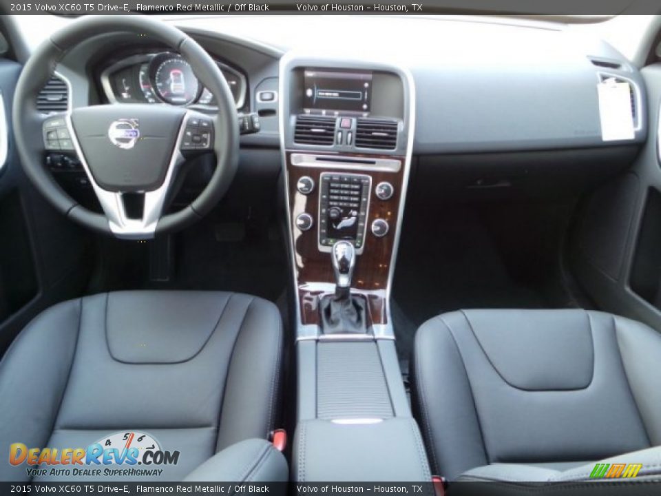 2015 Volvo XC60 T5 Drive-E Flamenco Red Metallic / Off Black Photo #25