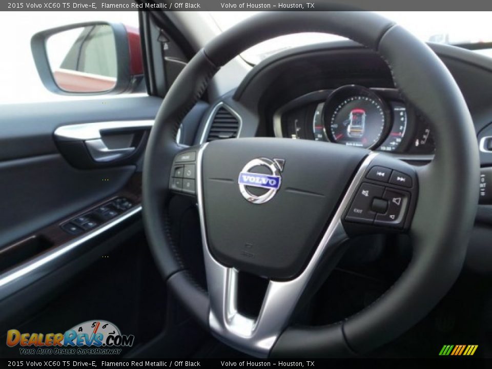 2015 Volvo XC60 T5 Drive-E Flamenco Red Metallic / Off Black Photo #26