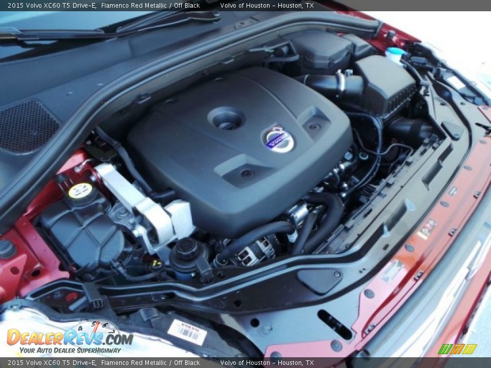 2015 Volvo XC60 T5 Drive-E Flamenco Red Metallic / Off Black Photo #29