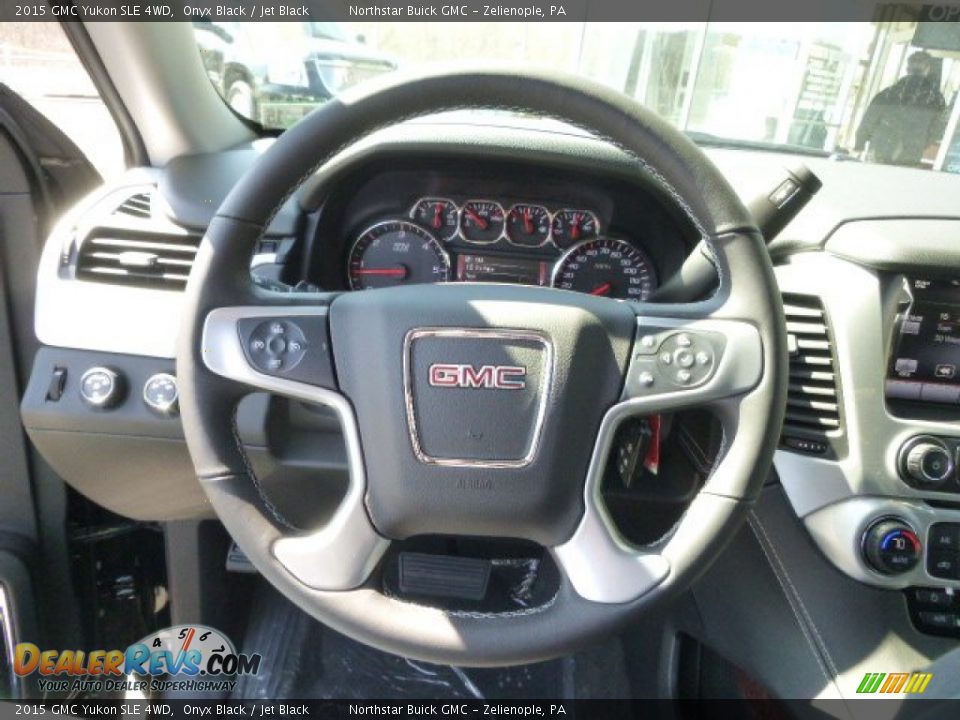 2015 GMC Yukon SLE 4WD Onyx Black / Jet Black Photo #18