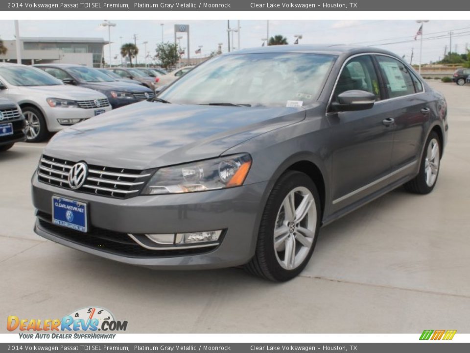 2014 Volkswagen Passat TDI SEL Premium Platinum Gray Metallic / Moonrock Photo #3