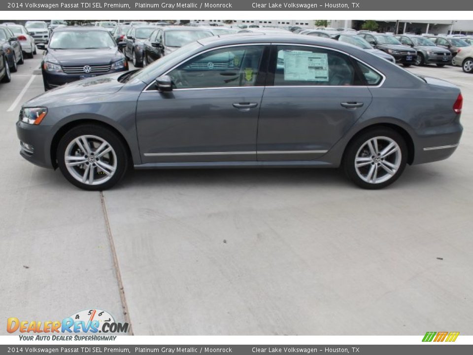 2014 Volkswagen Passat TDI SEL Premium Platinum Gray Metallic / Moonrock Photo #4