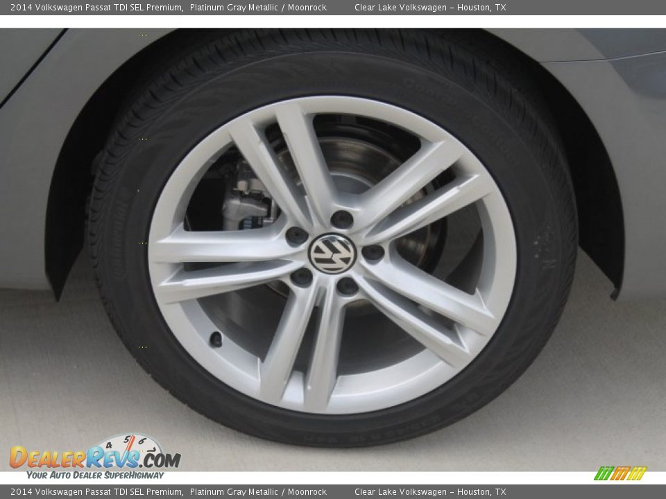 2014 Volkswagen Passat TDI SEL Premium Platinum Gray Metallic / Moonrock Photo #5