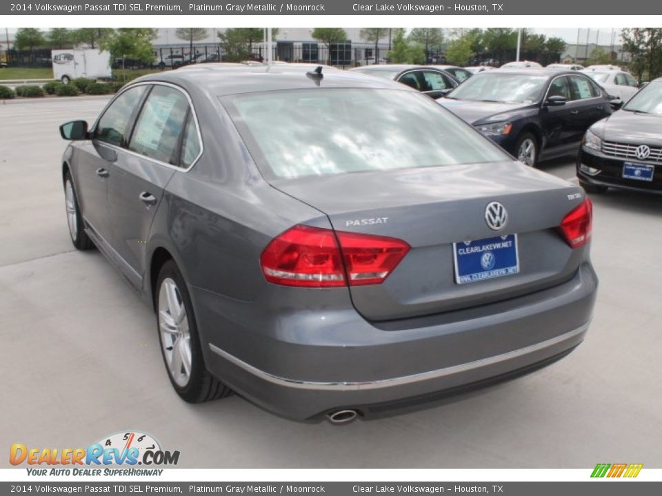 2014 Volkswagen Passat TDI SEL Premium Platinum Gray Metallic / Moonrock Photo #6