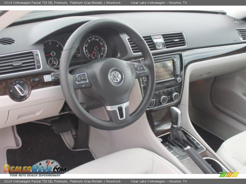 2014 Volkswagen Passat TDI SEL Premium Platinum Gray Metallic / Moonrock Photo #9