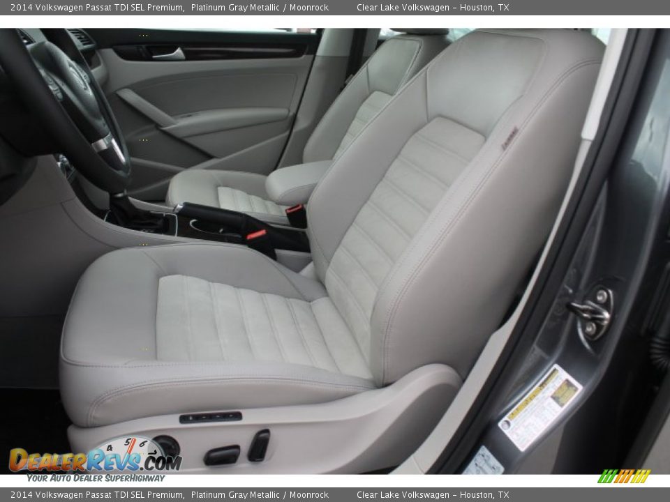 2014 Volkswagen Passat TDI SEL Premium Platinum Gray Metallic / Moonrock Photo #10