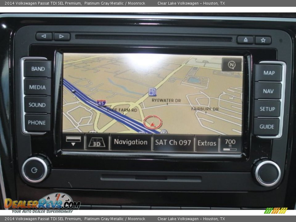 2014 Volkswagen Passat TDI SEL Premium Platinum Gray Metallic / Moonrock Photo #18