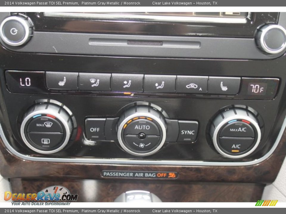 2014 Volkswagen Passat TDI SEL Premium Platinum Gray Metallic / Moonrock Photo #19
