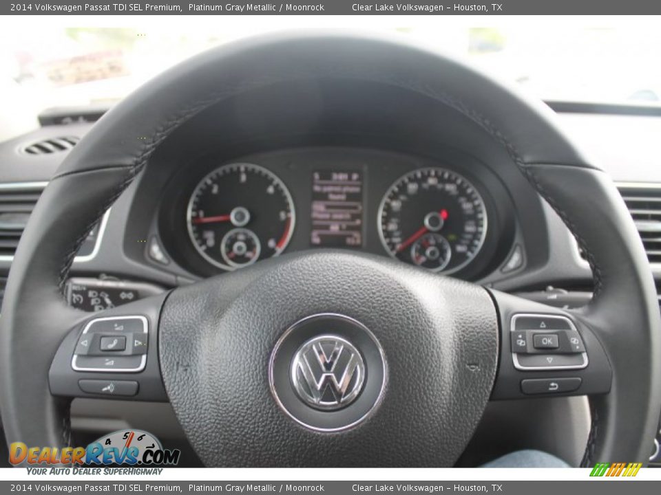 2014 Volkswagen Passat TDI SEL Premium Platinum Gray Metallic / Moonrock Photo #22