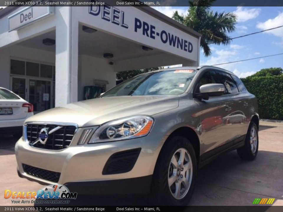2011 Volvo XC60 3.2 Seashell Metallic / Sandstone Beige Photo #1