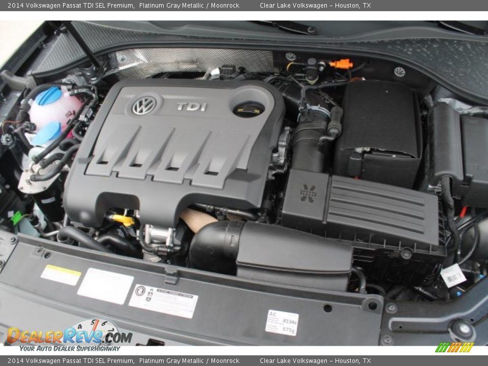 2014 Volkswagen Passat TDI SEL Premium Platinum Gray Metallic / Moonrock Photo #34