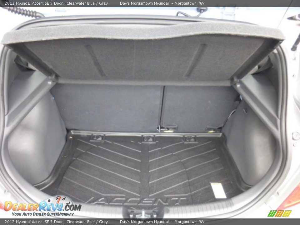 2012 Hyundai Accent SE 5 Door Clearwater Blue / Gray Photo #13