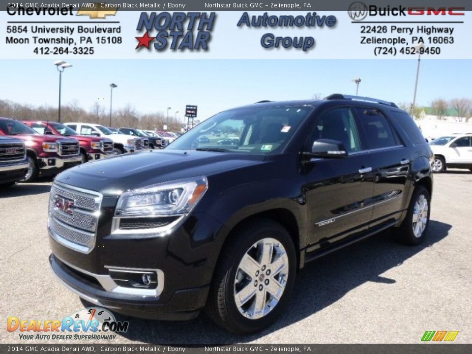 2014 GMC Acadia Denali AWD Carbon Black Metallic / Ebony Photo #1