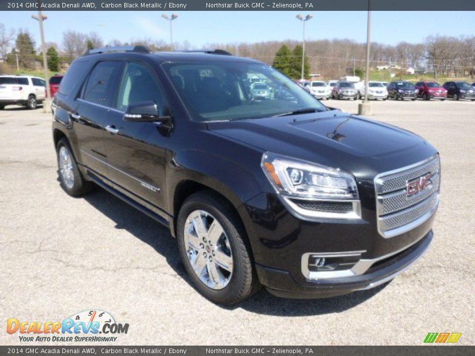 2014 GMC Acadia Denali AWD Carbon Black Metallic / Ebony Photo #3