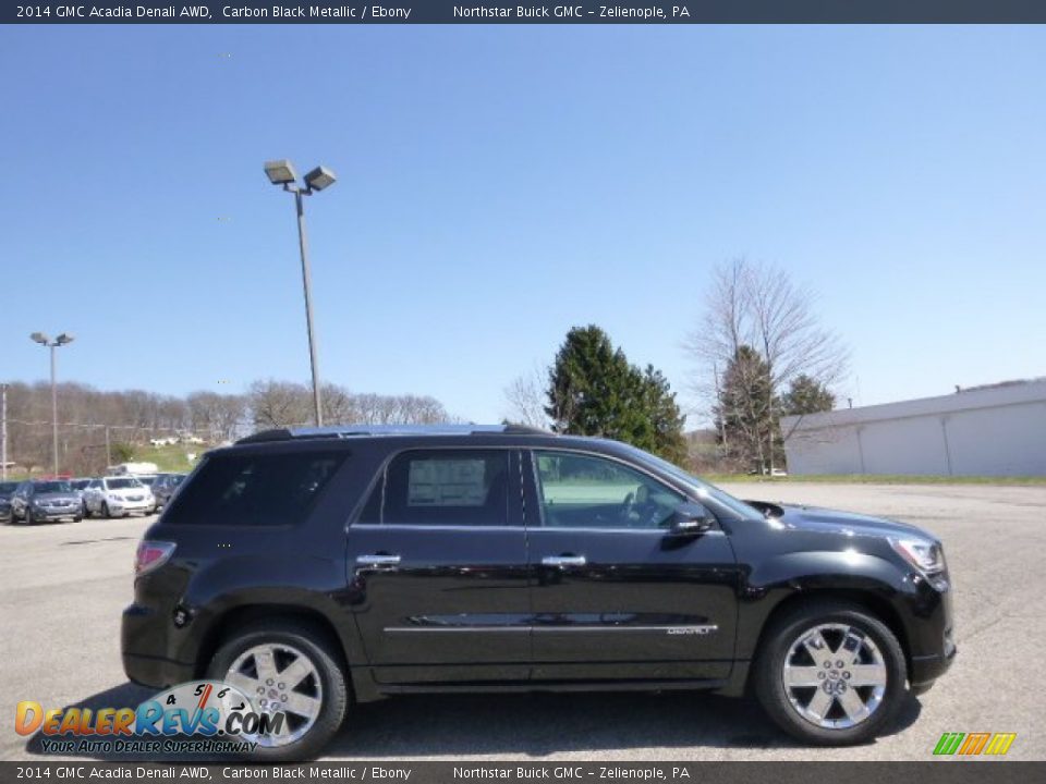 2014 GMC Acadia Denali AWD Carbon Black Metallic / Ebony Photo #4