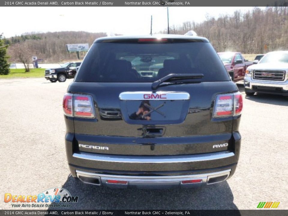2014 GMC Acadia Denali AWD Carbon Black Metallic / Ebony Photo #6