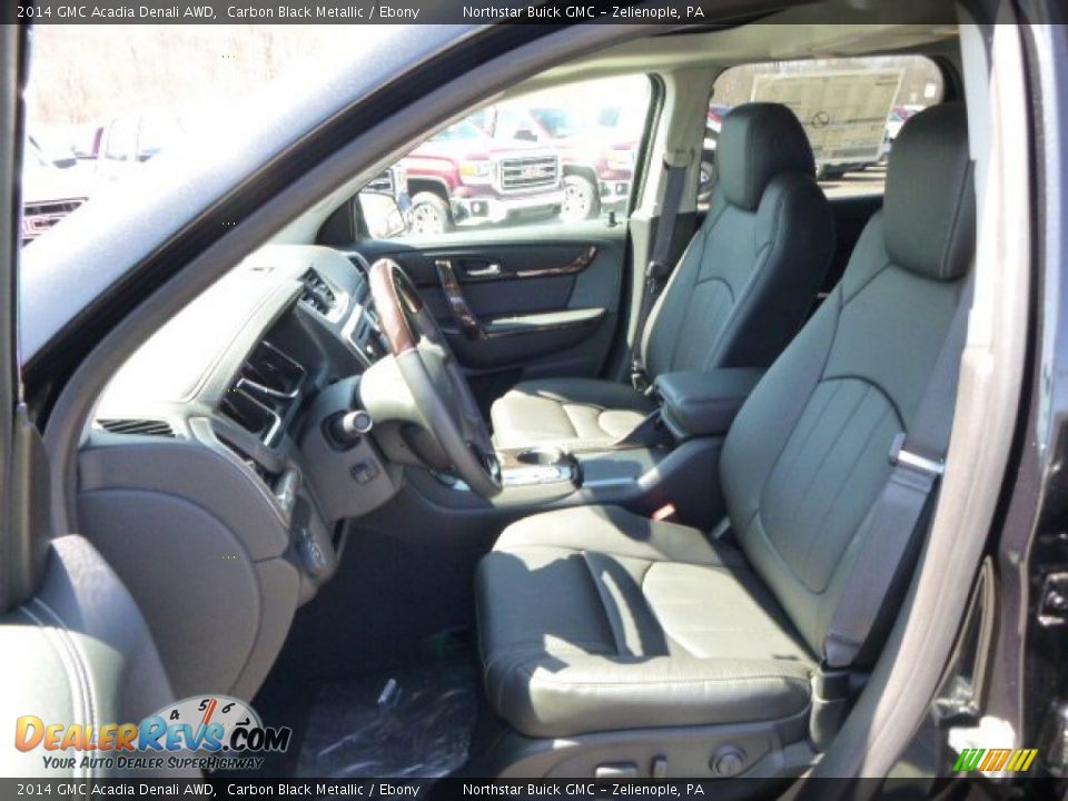 2014 GMC Acadia Denali AWD Carbon Black Metallic / Ebony Photo #10