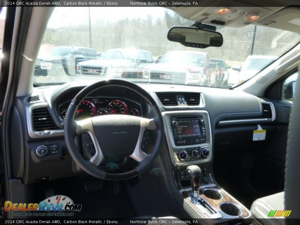 2014 GMC Acadia Denali AWD Carbon Black Metallic / Ebony Photo #13