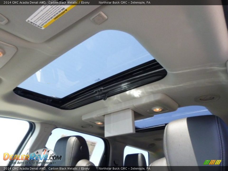 2014 GMC Acadia Denali AWD Carbon Black Metallic / Ebony Photo #14