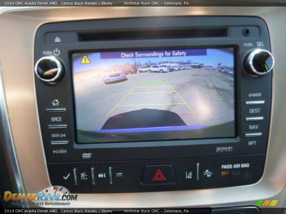 2014 GMC Acadia Denali AWD Carbon Black Metallic / Ebony Photo #16