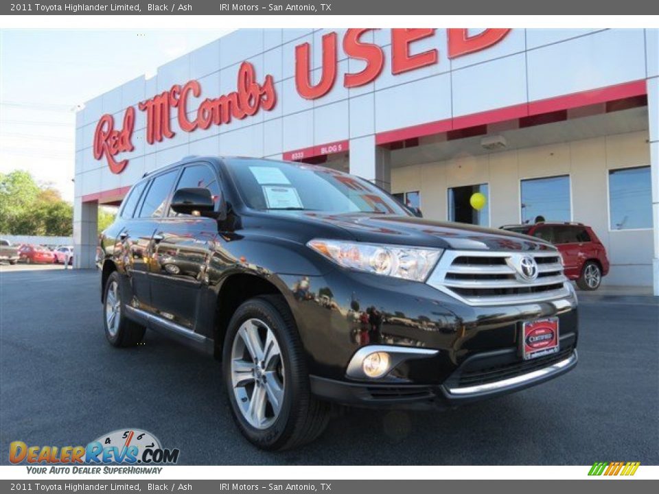 2011 Toyota Highlander Limited Black / Ash Photo #1