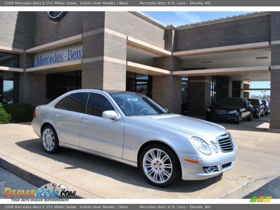 2008 Mercedes-Benz E 350 4Matic Sedan Iridium Silver Metallic / Black Photo #1