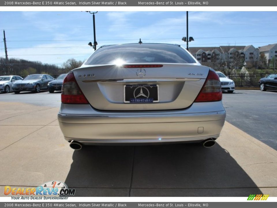2008 Mercedes-Benz E 350 4Matic Sedan Iridium Silver Metallic / Black Photo #7