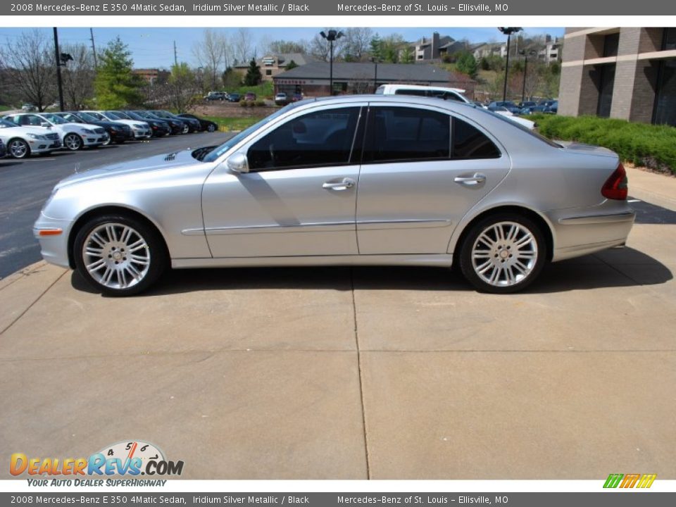 2008 Mercedes-Benz E 350 4Matic Sedan Iridium Silver Metallic / Black Photo #9