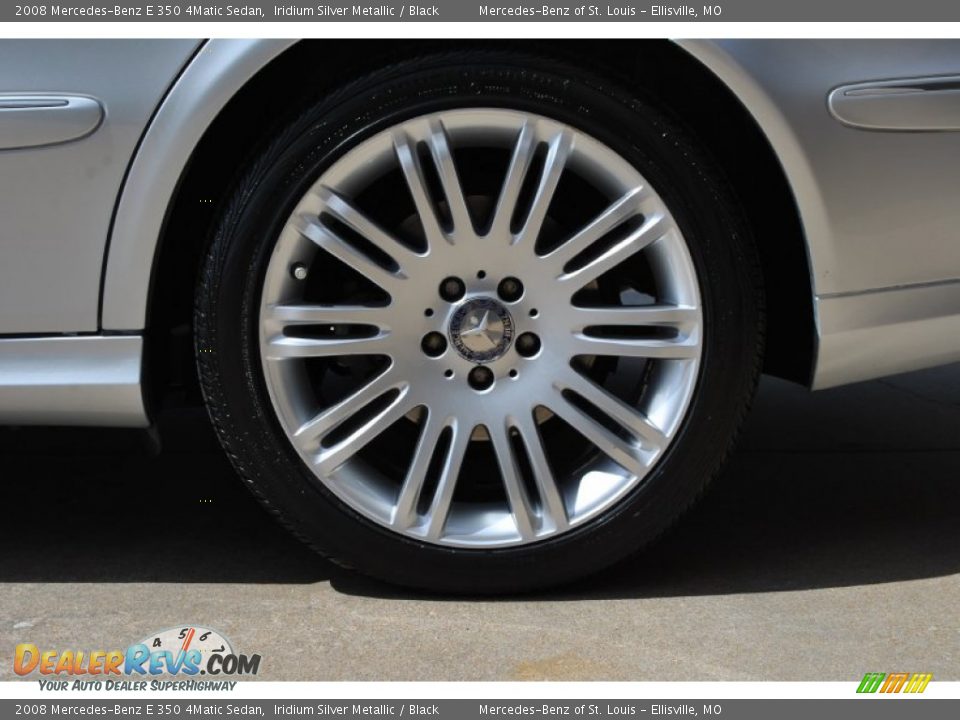 2008 Mercedes-Benz E 350 4Matic Sedan Iridium Silver Metallic / Black Photo #10
