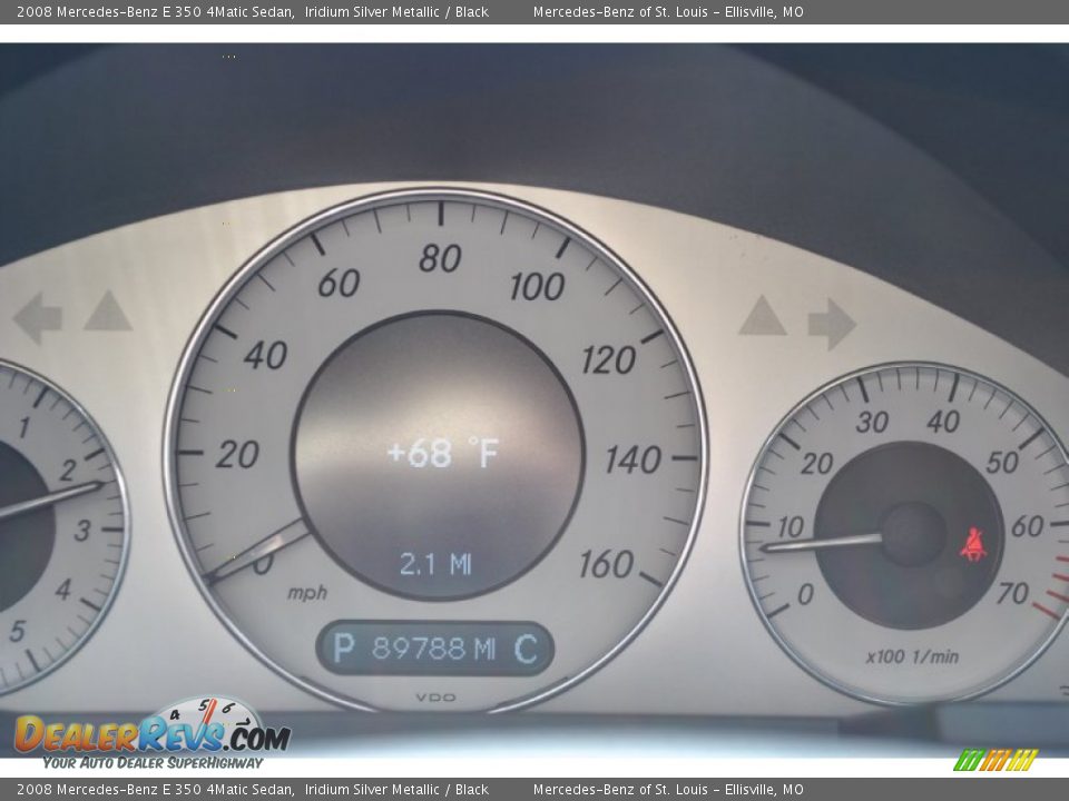 2008 Mercedes-Benz E 350 4Matic Sedan Iridium Silver Metallic / Black Photo #16
