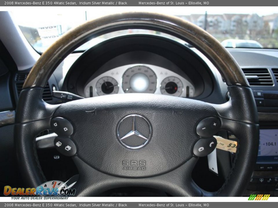 2008 Mercedes-Benz E 350 4Matic Sedan Iridium Silver Metallic / Black Photo #17