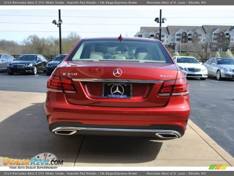 2014 Mercedes-Benz E 350 4Matic Sedan Hyacinth Red Metallic / Silk Beige/Espresso Brown Photo #3