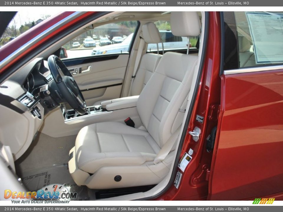 Silk Beige/Espresso Brown Interior - 2014 Mercedes-Benz E 350 4Matic Sedan Photo #5