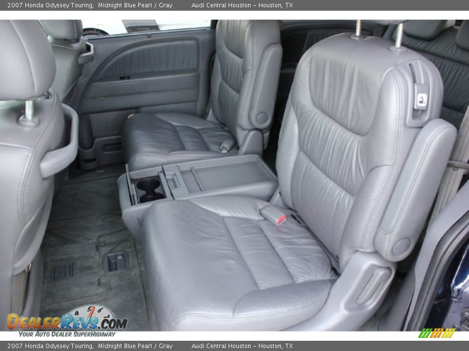 2007 Honda Odyssey Touring Midnight Blue Pearl / Gray Photo #35