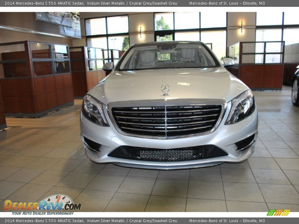 2014 Mercedes-Benz S 550 4MATIC Sedan Iridium Silver Metallic / Crystal Grey/Seashell Grey Photo #2