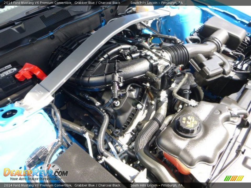 2014 Ford Mustang V6 Premium Convertible 3.7 Liter DOHC 24-Valve Ti-VCT V6 Engine Photo #22
