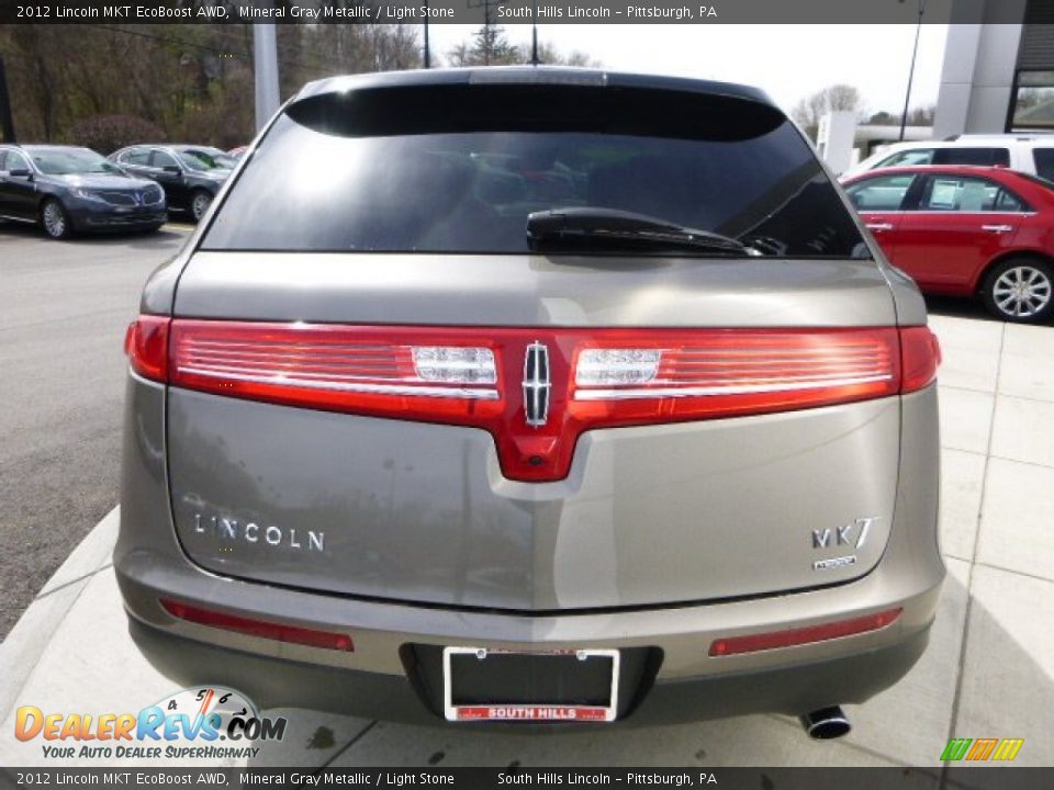 2012 Lincoln MKT EcoBoost AWD Mineral Gray Metallic / Light Stone Photo #4